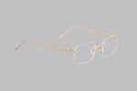 gold optical rimless frames