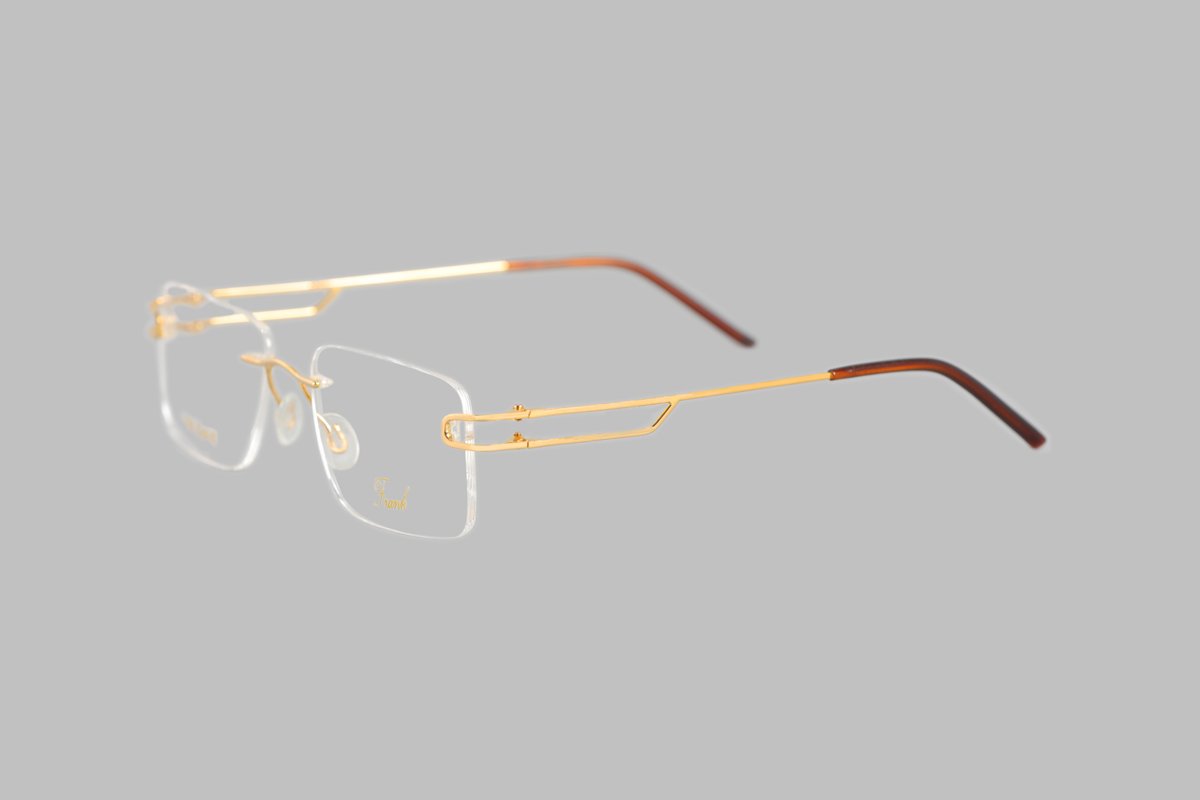 18K gold frame glasses women