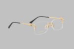 18k gold frame glasses