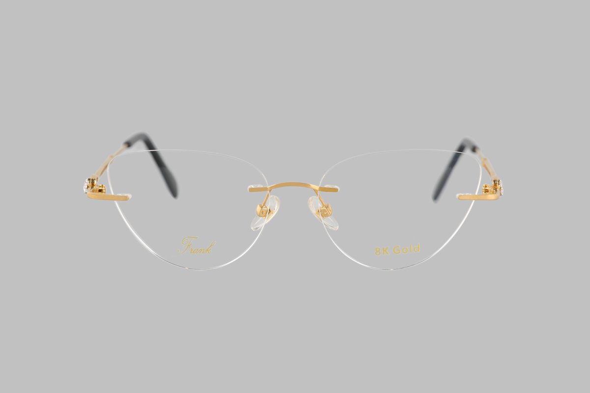 18k gold cat frame for girl