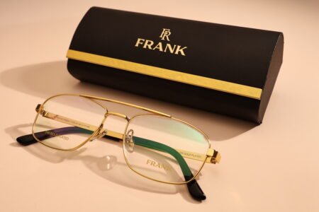 mens gold frames- frankluxury