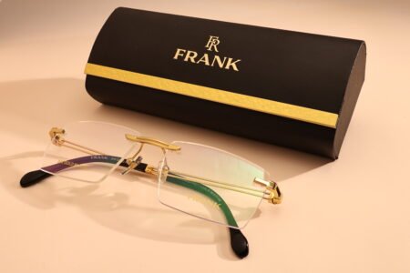 gold frame womens glasses - frank luxury