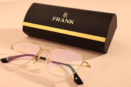 mens gold eyeglasses - frankluxury