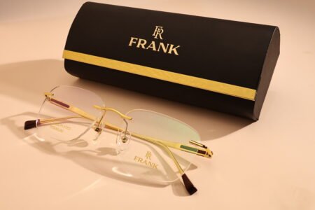 18k gold rimless glasses frames women