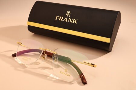 gold rimless frame glasses girls