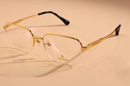 large round gold glasses - frank luxury
