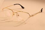 mens gold eyeglasses - frank luxury