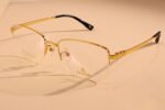 rectangle gold glasses frank luxury