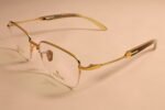gold plated eyewear frame